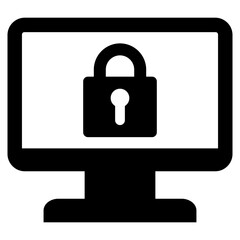 Data Prevention Glyph Icon