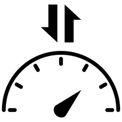 Bandwidth Glyph Icon