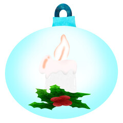 Fototapeta premium illustration of a christmas decoration