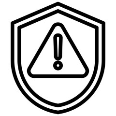 Risk Insurance Outline Icon