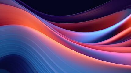 Abstract Waving illuminated Bright Colors Background, AI generated image