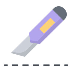 Paper Cutter Flat Icon