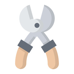 Mower Scissor Flat Icon
