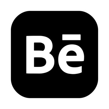 Behance app icon. Social media platform for creators, artists, illustrators
