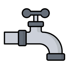 Tap Colored Outline Icon