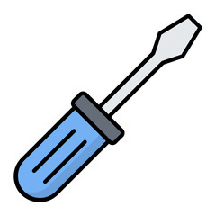 Screwdrivers Colored Outline Icon