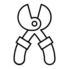 Mower Scissor Outline Icon