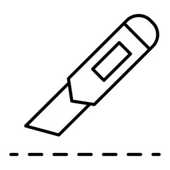 Paper Cutter Outline Icon