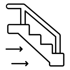 Stairs Outline Icon