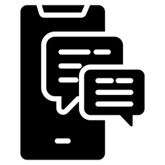 Chatting Glyph Icon