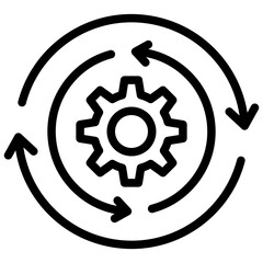 Process Outline Icon