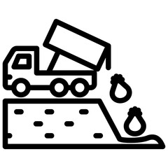 Landfill Outline Icon