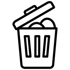 Solid Waste Outline Icon