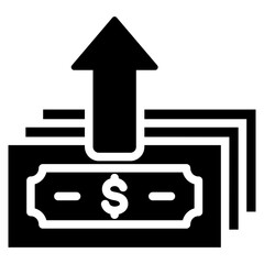 Profit Growth Glyph Icon