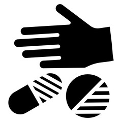 Infectious Waste Glyph Icon