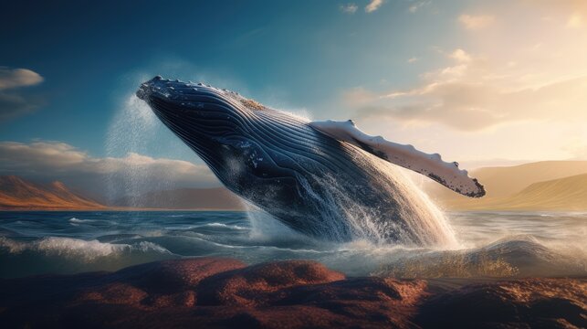 Whale, AI generated Image