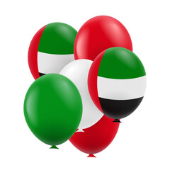 Vector Illustration of National Day United Arab Emirates. Balloons.
