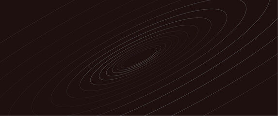 modern oval curve line pattern vector illustration with gradient, planetary orbit look alike, good for backgrounds, banner, presentation - obrazy, fototapety, plakaty