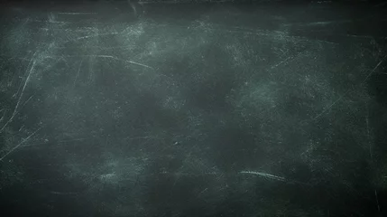 Foto op Plexiglas Abstract texture of chalk rubbed out on green blackboard or chalkboard background. School education, dark wall backdrop or learning concept. © Sunanta