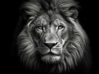 lion head portrait