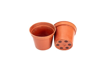 Plastic flower pot for plants and nursery