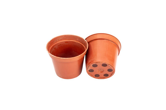 Plastic flower pot for plants and nursery