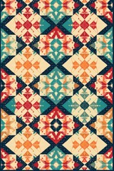 Fototapeta premium Kaleidoscopic pattern for the back of the playing card, deck set 