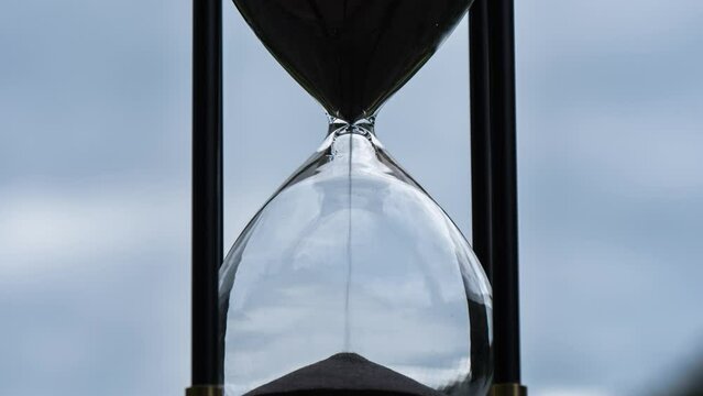 The passage of tiThe passage of time through the hourglassme through the hourglass