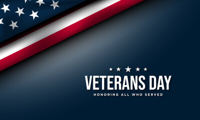 Veterans Day Background Design.