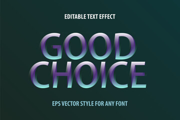 Editable stylish text effect for design in modern dynamic style