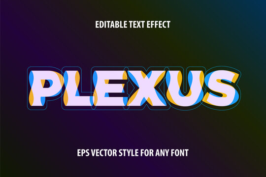 Editable funny text effect for design in modern cartoon style