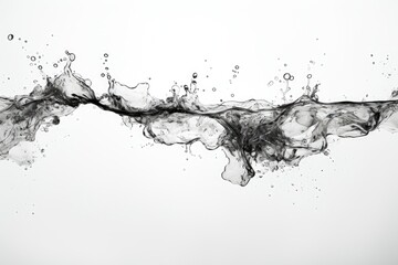 A striking black and white background image for creative content capturing the intense drama of a turbulent splash, rendered in monochromatic contrast. Photorealistic illustration