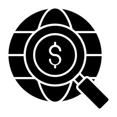 Marketing Research Glyph Icon