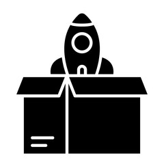 Fototapeta premium Product Launch Colored Outline Icon