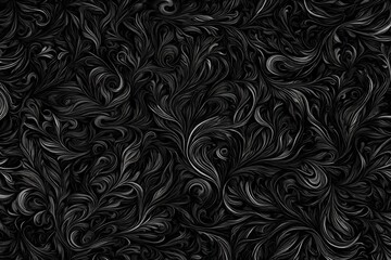 black flowers asbtract background in full frame 