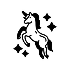 Fototapeta premium Unicorn icon in vector. Illustration