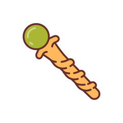 Wizard Staff icon in vector. Illustration