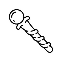 Wizard Staff icon in vector. Illustration