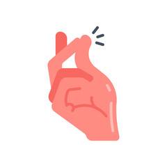 Finger Snapping icon in vector. Illustration