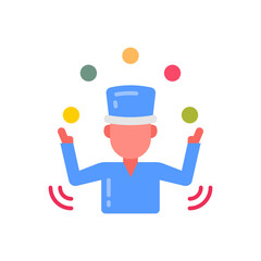 Juggler icon in vector. Illustration