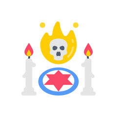 Ritual icon in vector. Illustration