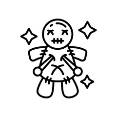 Voodoo icon in vector. Illustration