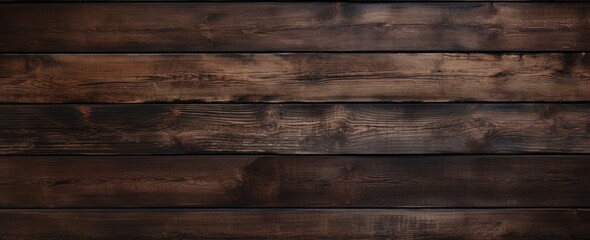 Obraz premium A wooden wall with a distinctive brown stain