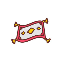Magic Carpet icon in vector. Illustration