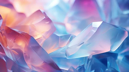 Poster Gems crystals twinkle with mesmerizing colorful glow creating stunning and abstract backdrop symbolizing creative artistry of nature and inspiring contemplation of intricate designs in natural world © TRAVELARIUM