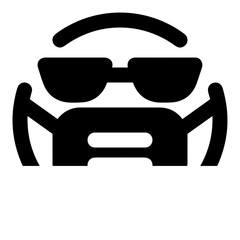 Mask respiratory protection icon symbol vector image. Illustration of mask face safety breathing design image