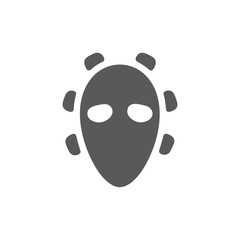 Mask respiratory protection icon symbol vector image. Illustration of mask face safety breathing design image