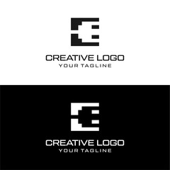 Obraz premium creative letter logo desain vektor