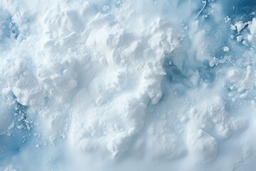 A winter wonderland covered in a thick blanket of snow