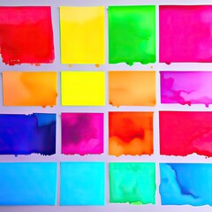 watercolor background set